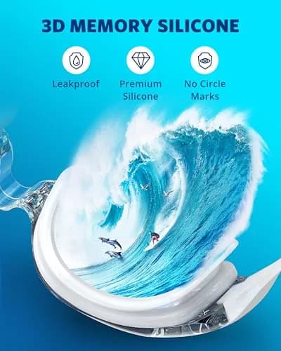 Aegend Swim Goggles, No Leaking Full Protection Adult Youth with Tinted Lens | Panoramic 180° View thumbnail 4