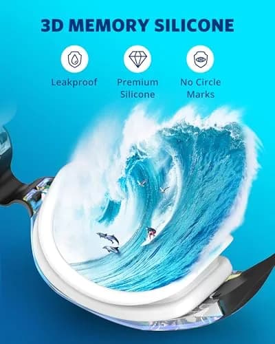 Aegend Mirrored Swim Goggles for Adults & Youth | Anti-Fog, UV Protection, Leakproof thumbnail 4