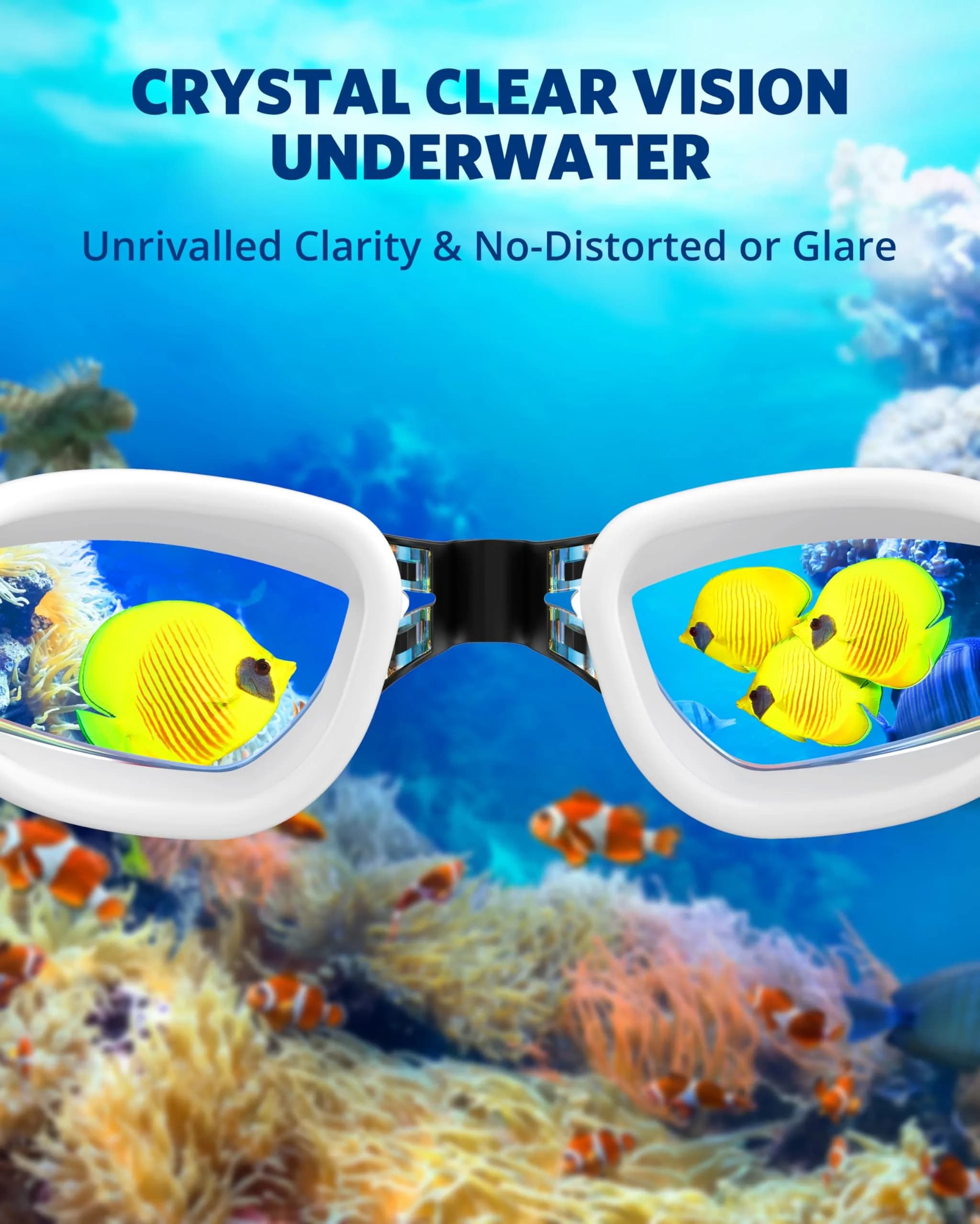 Aegend Mirrored Swim Goggles for Adults & Youth | Anti-Fog, UV Protection, Leakproof - view 5