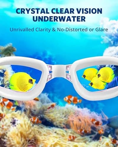 Aegend Swim Goggles No Leaking Full Protection Adult Youth | Anti-Fog UV Protection Tinted Lens thumbnail 5