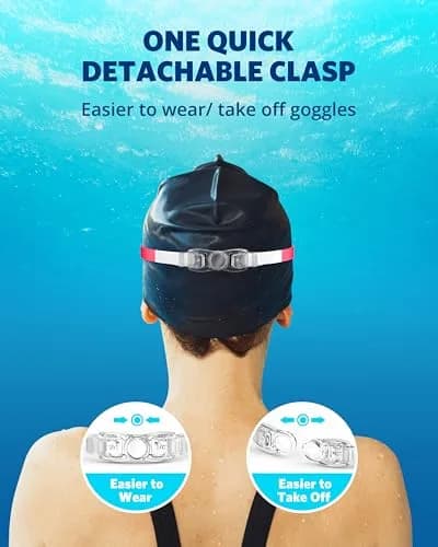 Aegend Swim Goggles No Leaking Full Protection Adult Youth | Anti-Fog UV Protection Tinted Lens thumbnail 6