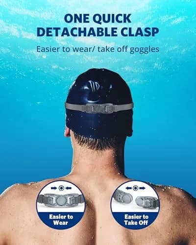 Aegend Mirrored Swim Goggles for Adults & Youth | Anti-Fog, UV Protection, 180° Panoramic View thumbnail 6