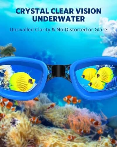 Aegend Swim Goggles No Leaking Full Protection Adult Youth with Mirrored Lenses thumbnail 5