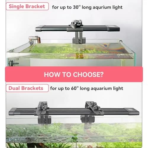 hygger Aquarium Light Riser Fits 957 978 999 918 | Adjustable Aluminum Mounting Bracket for Fish Tanks thumbnail 6