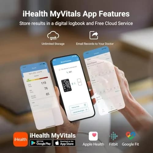 iHealth Accu Bluetooth Upper Arm Blood Pressure Monitor with Large Cuff | Clinically Accurate Home BP Machine thumbnail 6