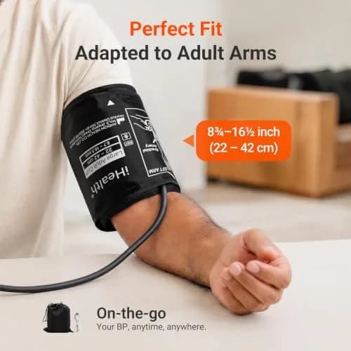 iHealth Accu Bluetooth Upper Arm Blood Pressure Monitor with Large Cuff | Clinically Accurate Home BP Machine thumbnail 7
