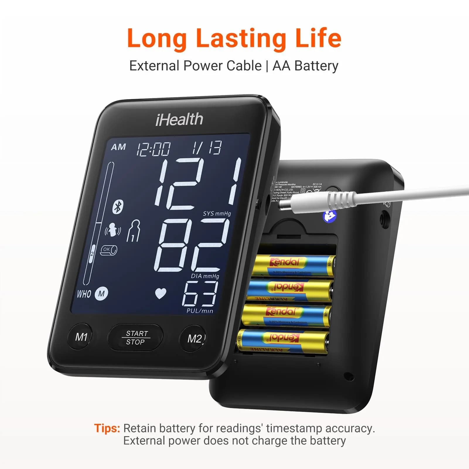 iHealth Accu Bluetooth Upper Arm Blood Pressure Monitor with Large Cuff | Clinically Accurate Home BP Machine - view 8
