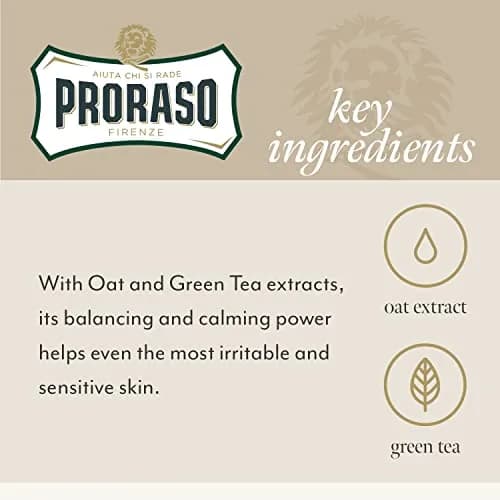 Proraso After Shave Balm - Oatmeal & Green Tea | Nourishing & Gentle Formula for Sensitive Skin - 3.4oz (Pack of 2) thumbnail 4