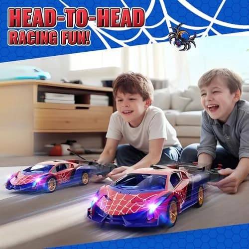 ZIROKAY Spider Remote Control Car with Multi-Color Flash Lights & Drift Action, 25.5cm (10.04 in) | Ages 3-12 thumbnail 6
