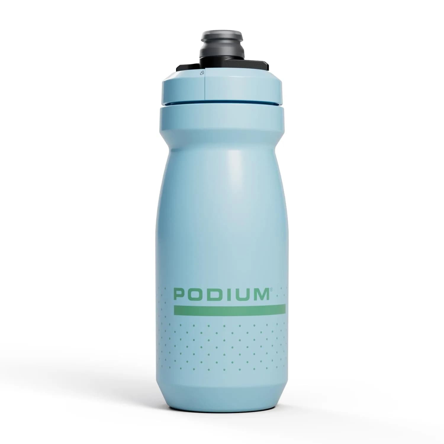 CamelBak Podium Bike Water Bottle 620ml (21oz) | High-Flow Easy-Squeeze Cycling Performance — Crystal Blue