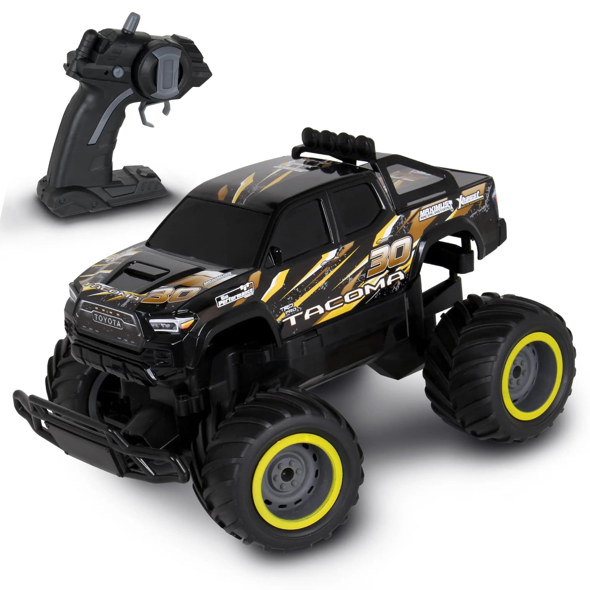 Mean Machines Toyota Tacoma RTR RC Truck 32.4cm (12.8in) | Officially Licensed Off-Road Monster Truck with Turbo Boost — Multicolor