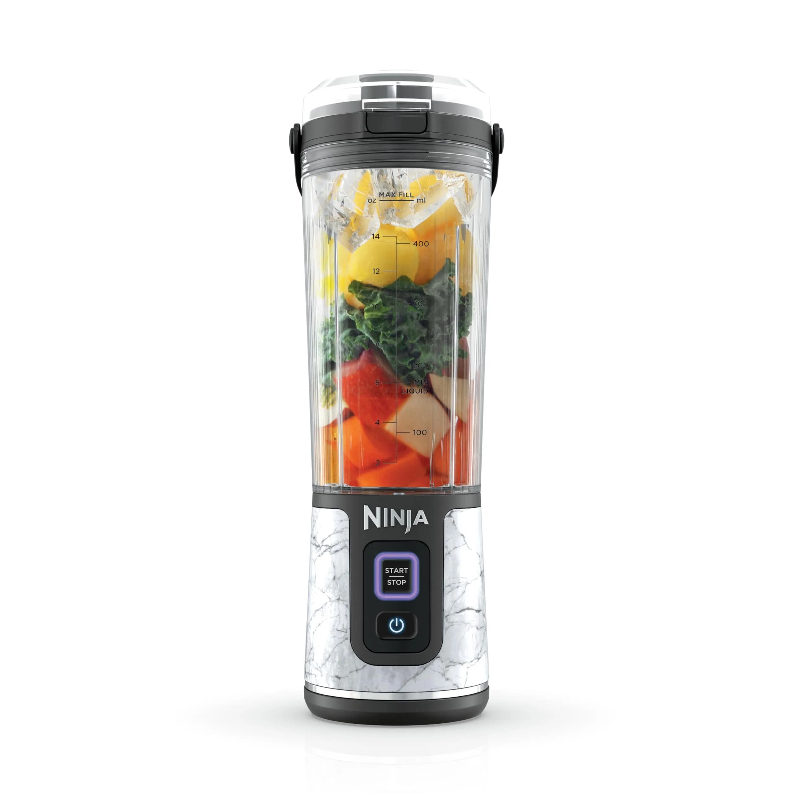 Ninja Blast Cordless Portable Blender 18oz White Marble BC152MW | Blends Ice & Frozen Fruit Anywhere - main product image