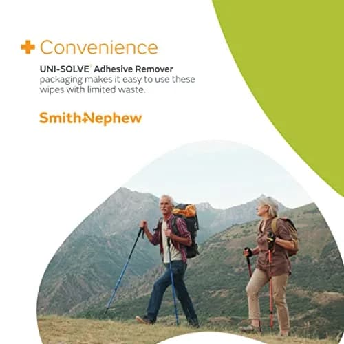 Uni Solve Adhesive Remover Wipes 150 Count | Gentle & Effective for Skin Residue thumbnail 6