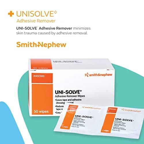 Uni Solve Adhesive Remover Wipes 150 Count | Gentle & Effective for Skin Residue thumbnail 2