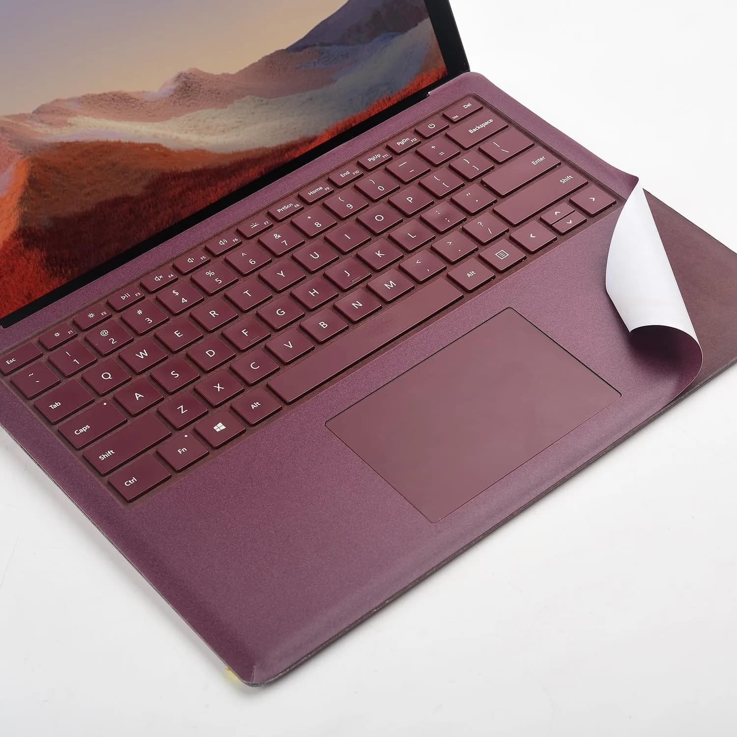 xisiciao Opaque Grey Palm Rest Protector for Surface Laptop 13.5 Inch | Scratch Resistant PVC - main product image