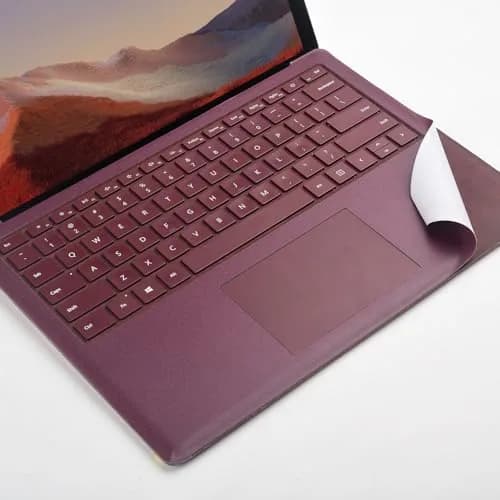 xisiciao Full Size Keyboard Palm Rest Protector for Microsoft Surface Laptop 3/4/5 (Burgundy) | Scratch-Resistant PVC Vinyl Decal thumbnail 1