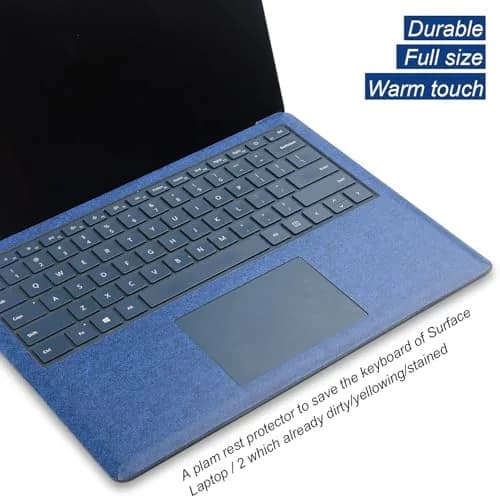 xisiciao Blue Palm Rest Protector for Microsoft Surface Laptop/Laptop 2 13.5 Inches | Scratch-Resistant PVC Cover thumbnail 3