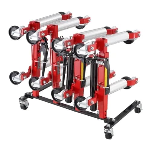 VEVOR Car Dolly Rack, Storage Rack with 360° Rotatable Wheels, Heavy-Duty Steel, 31.3x18.8x8.8 inch | Space-Efficient Garage Organizer thumbnail 1
