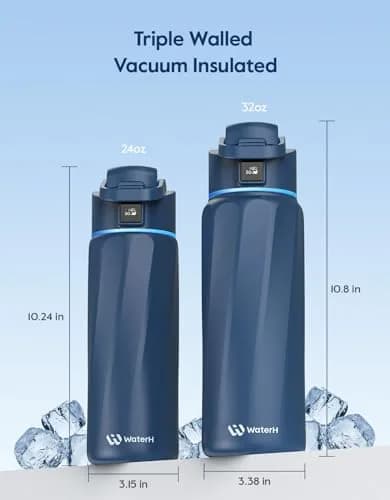 WaterH BOOST Smart Water Bottle Tracker with Reminder, 24oz | Hydration & Wellness Companion thumbnail 4