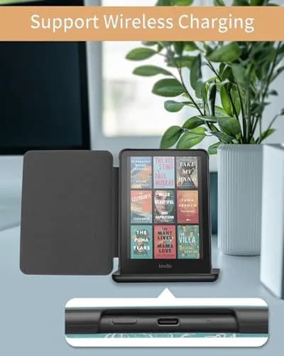 WALNEW Case for 7" Kindle Paperwhite 2024 12th Gen | Auto Wake/Sleep, Premium PU Leather thumbnail 5