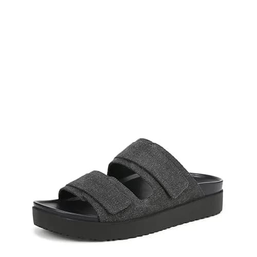 Vionic Riviera Slide Sandals Black 9.5 M | Contoured Arch Support & Cushioning thumbnail 1