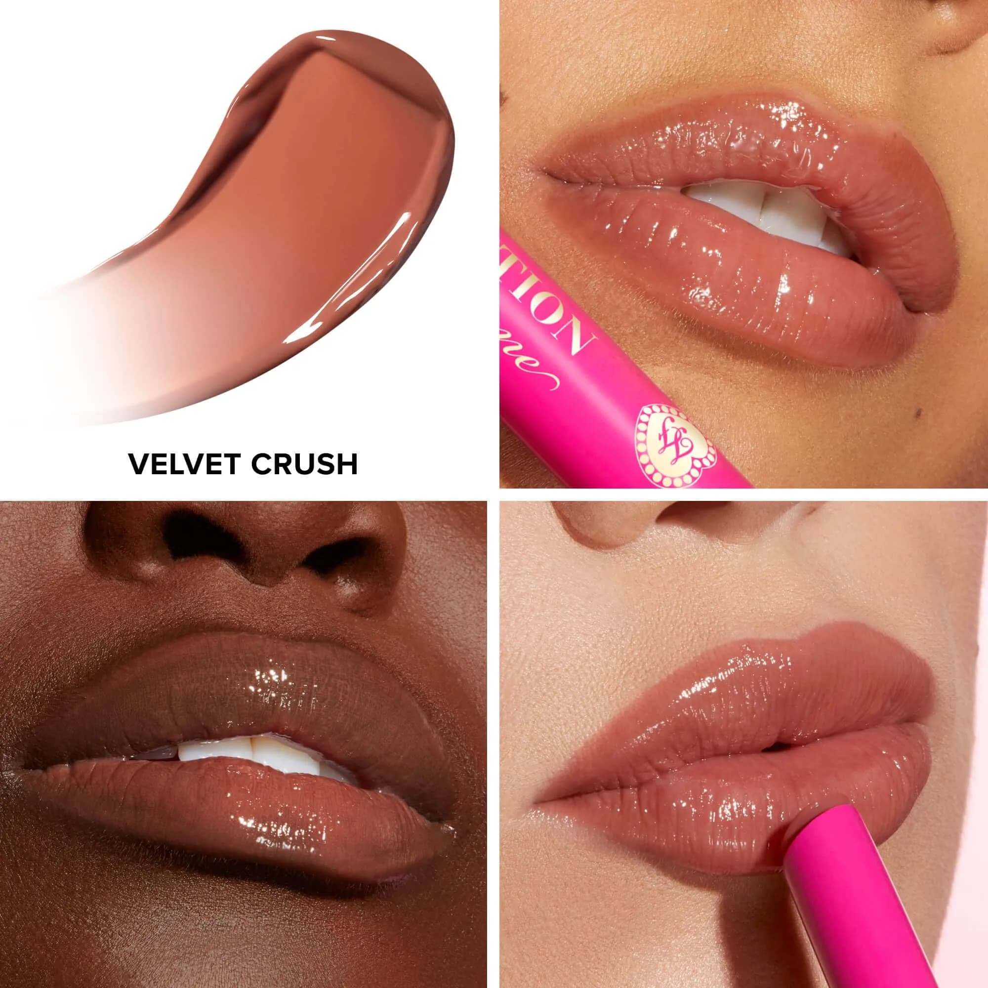 Too Faced Lip Injection Extreme Plumping Clicks Lip Balm 0.05 oz (1.5g) | Hydrating, Buildable Color with Strawberry Scent - view 2