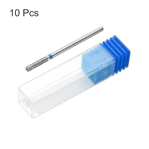 HARFINGTON 10pcs Diamond Grinding Bit Set 2.5mm Cylinder Head 2.35mm Shank | For Ceramic, Glass, Stone, Metal & Nails thumbnail 3