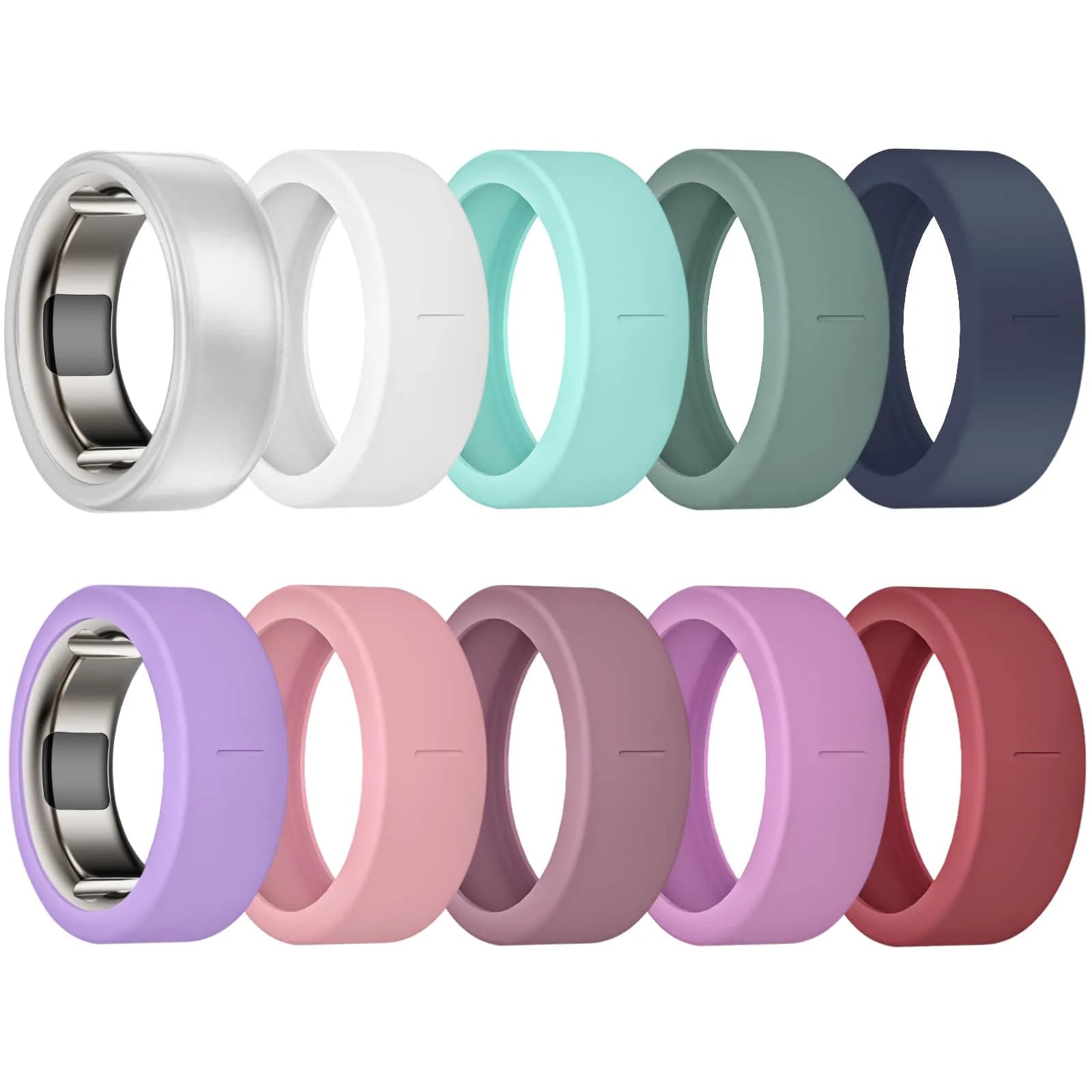 sylacor 10 Pack Ring Cover for Oura Ring Gen 4/3, 10 Units | Protects Against Scratches — 10Collors