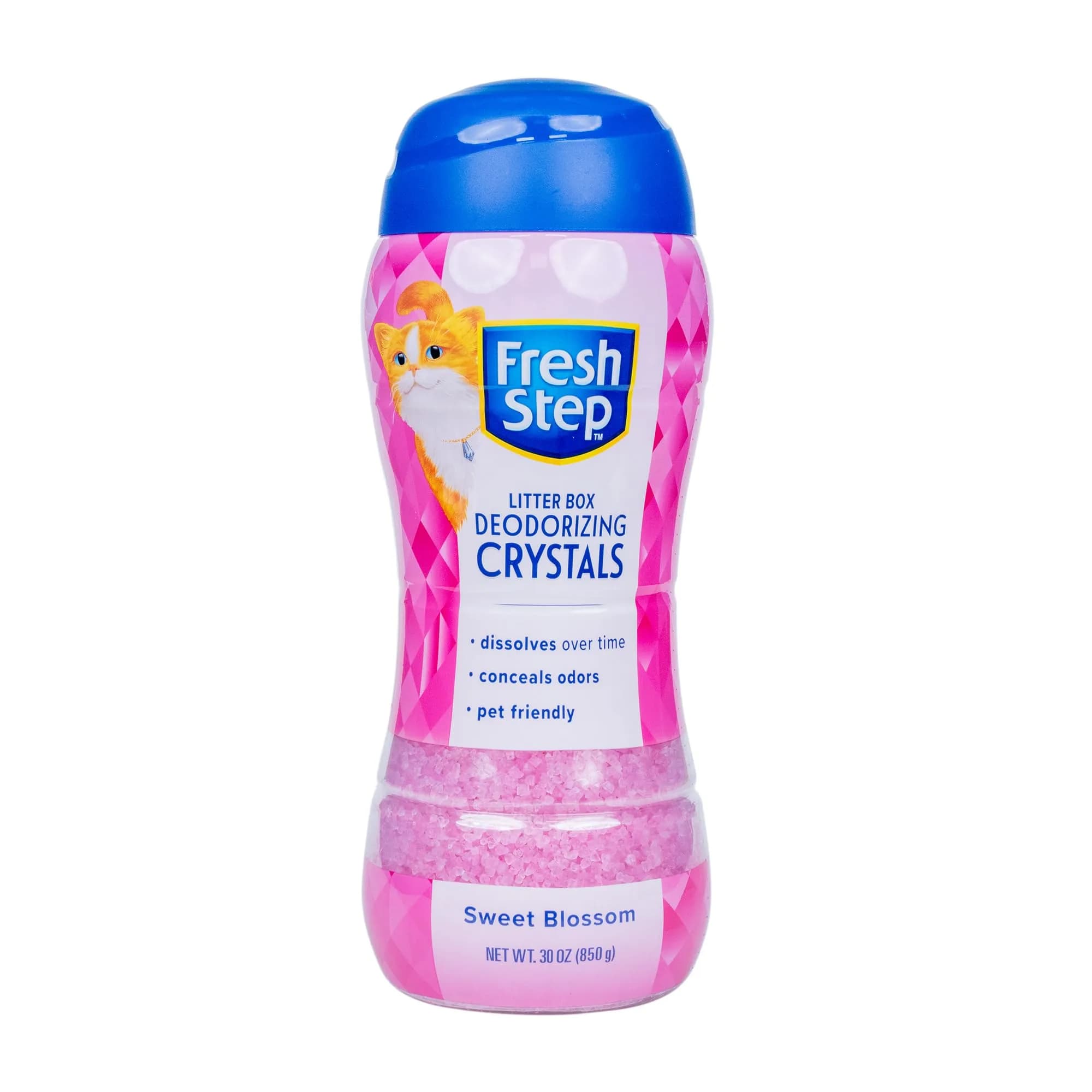 Fresh Step Sweet Blossom Scent Cat Litter Crystals Deodorizer, 30 Oz - main product image