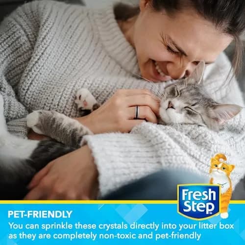 Fresh Step Cat Litter Crystals Deodorizer, Summer Breeze Scent, 850g (30 Ounce) | Non-Toxic Odor Neutralizing Crystals thumbnail 5