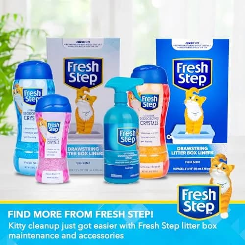 Fresh Step Cat Litter Crystals Deodorizer, Summer Breeze Scent, 850g (30 Ounce) | Non-Toxic Odor Neutralizing Crystals thumbnail 6