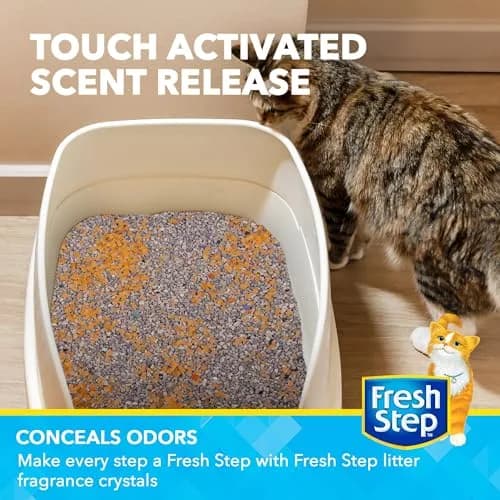 Fresh Step Cat Litter Crystals Deodorizer, Summer Breeze Scent, 850g (30 Ounce) | Non-Toxic Odor Neutralizing Crystals thumbnail 3