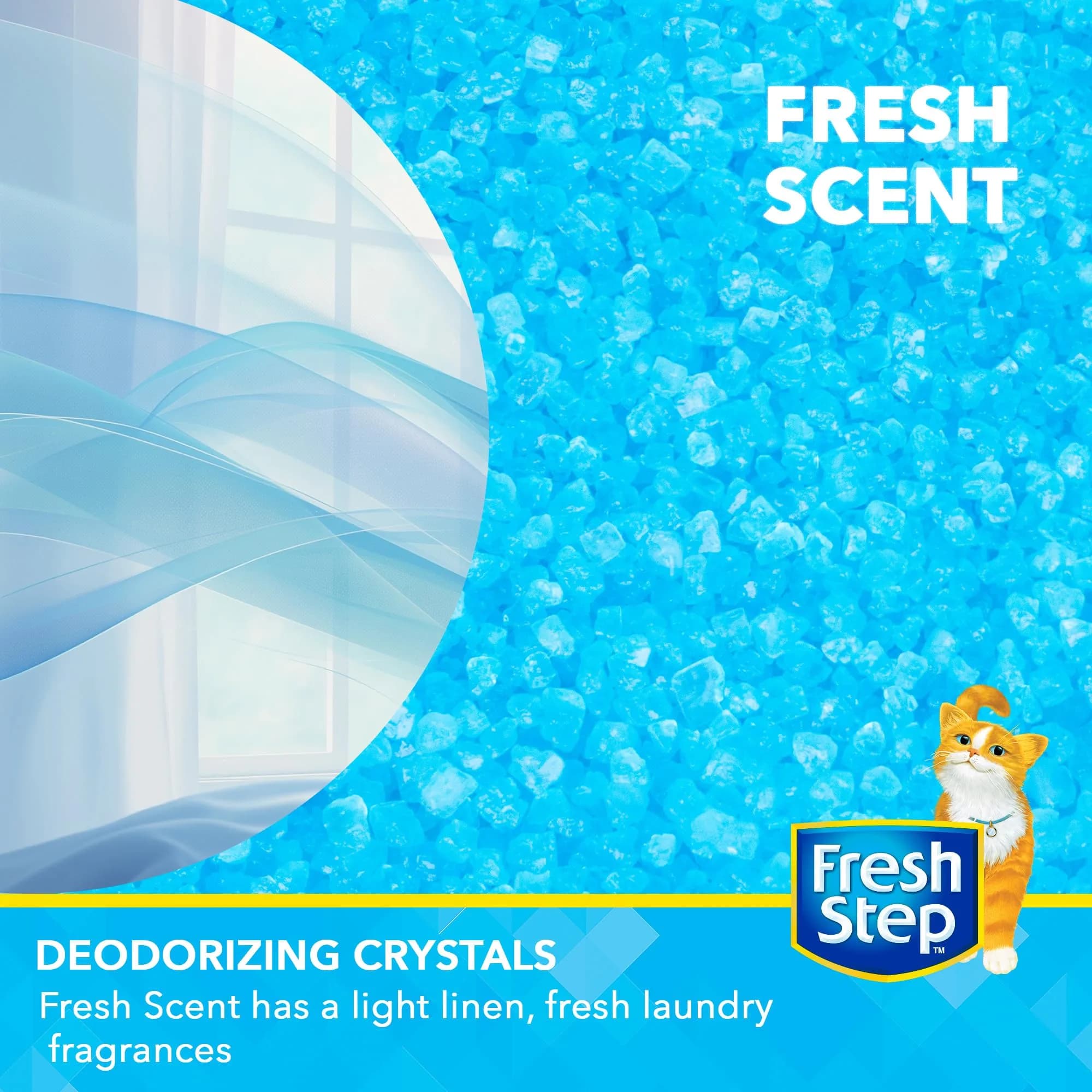 Fresh Step Cat Litter Crystals Deodorizer, Fresh Scent, 850g (30 Ounce) | Non-Toxic Odor Neutralizing Crystals - view 2
