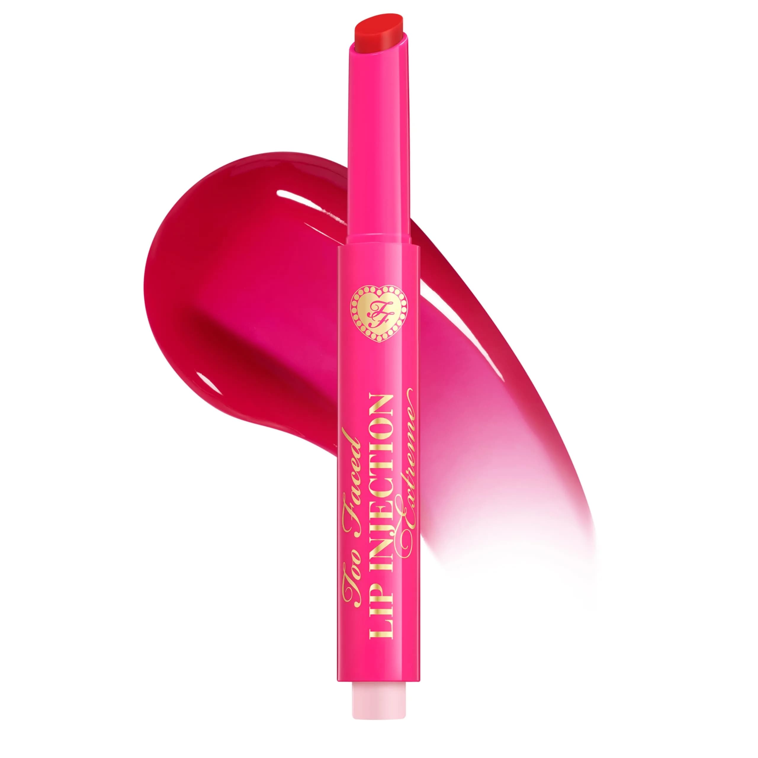 Too Faced Lip Injection Extreme Plumping Clicks Cherry Red 0.05 oz (1.5 g) | Hydrating Lip Plumper with Click Applicator - main product image