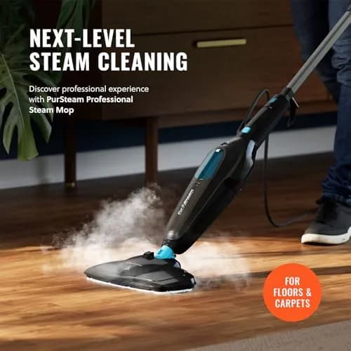 Pursteam Multi-Surface Steam Mop Floor Cleaner for Hardwood, Tile & Carpet | Fast Heating & Chemical-Free (70-120 chars) thumbnail 2