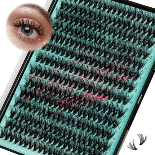 AMZGIRL Lash Clusters 40+50D 12mm Wispy Eyelash Extensions | Natural, Light & Reusable thumbnail 1