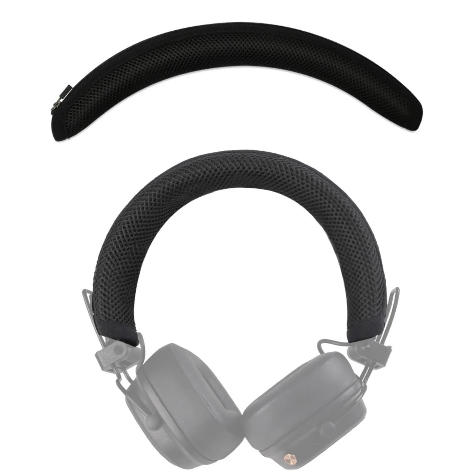 Ferbao Replacement Headband Pads for Major III/IV/V | Headband Cover Cushion for Marshall Major 5/4/3 (Black) — Black