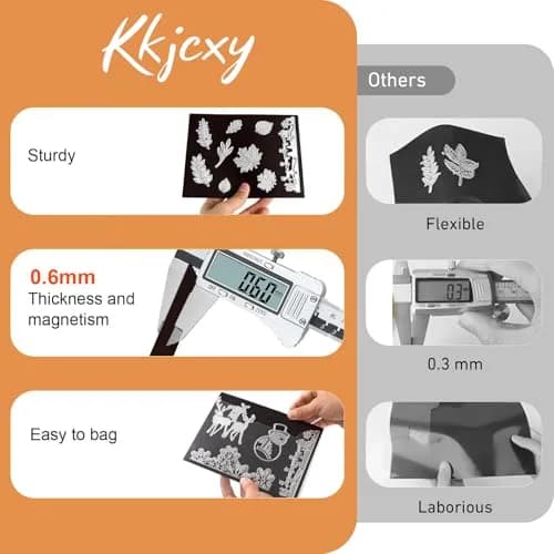 KKJCXY Die Cut Storage Set 20 Sheets +20 Bags | Magnetic & Durable Craft Organizer thumbnail 6