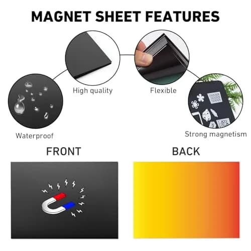 KKJCXY Die Cut Storage Set 20 Sheets +20 Bags | Magnetic & Durable Craft Organizer thumbnail 3