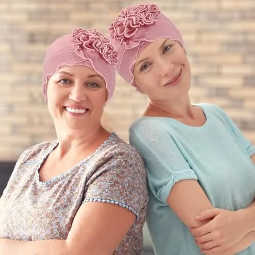 Geyoga Pink Chemo Headwear for Women Elastic | Soft, Breathable & Elegant thumbnail 3
