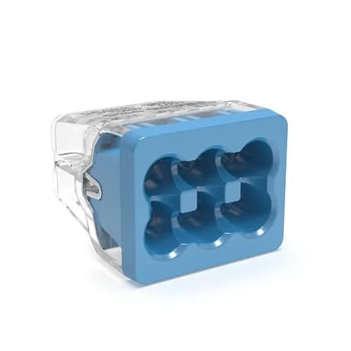 Ideal Industries In-Sure Push-in Wire Connector, 6-Port | No-Twist, CSA & UL Certified, 600V Rated, Jar of 200 thumbnail 1