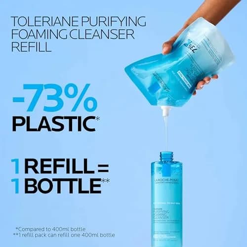 La Roche-Posay Toleriane Purifying Foaming Facial Cleanser Bundle 812ml (27.04 Fl Oz) | Gentle Face Wash for Oily Sensitive Skin thumbnail 2