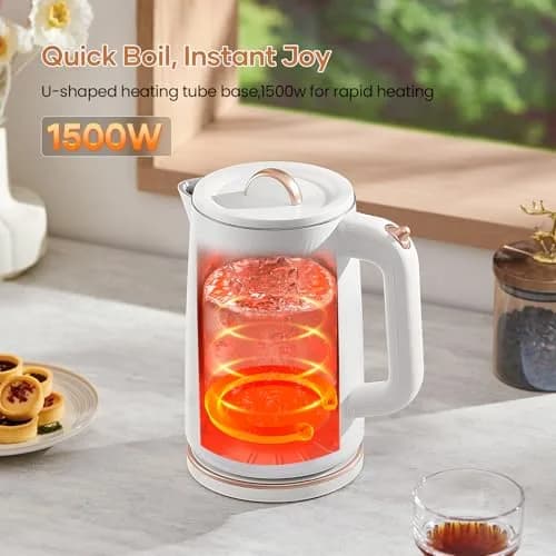 OLEGA Electric Kettle 1.8L | 1500W Stainless Steel Water Boiling Kettle with Auto Shut-Off thumbnail 2
