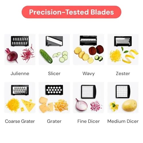 Fullstar Pro Original Vegetable Chopper & Mandoline Slicer Kitchen Gadget 1.2L (4-Cup) Black thumbnail 4