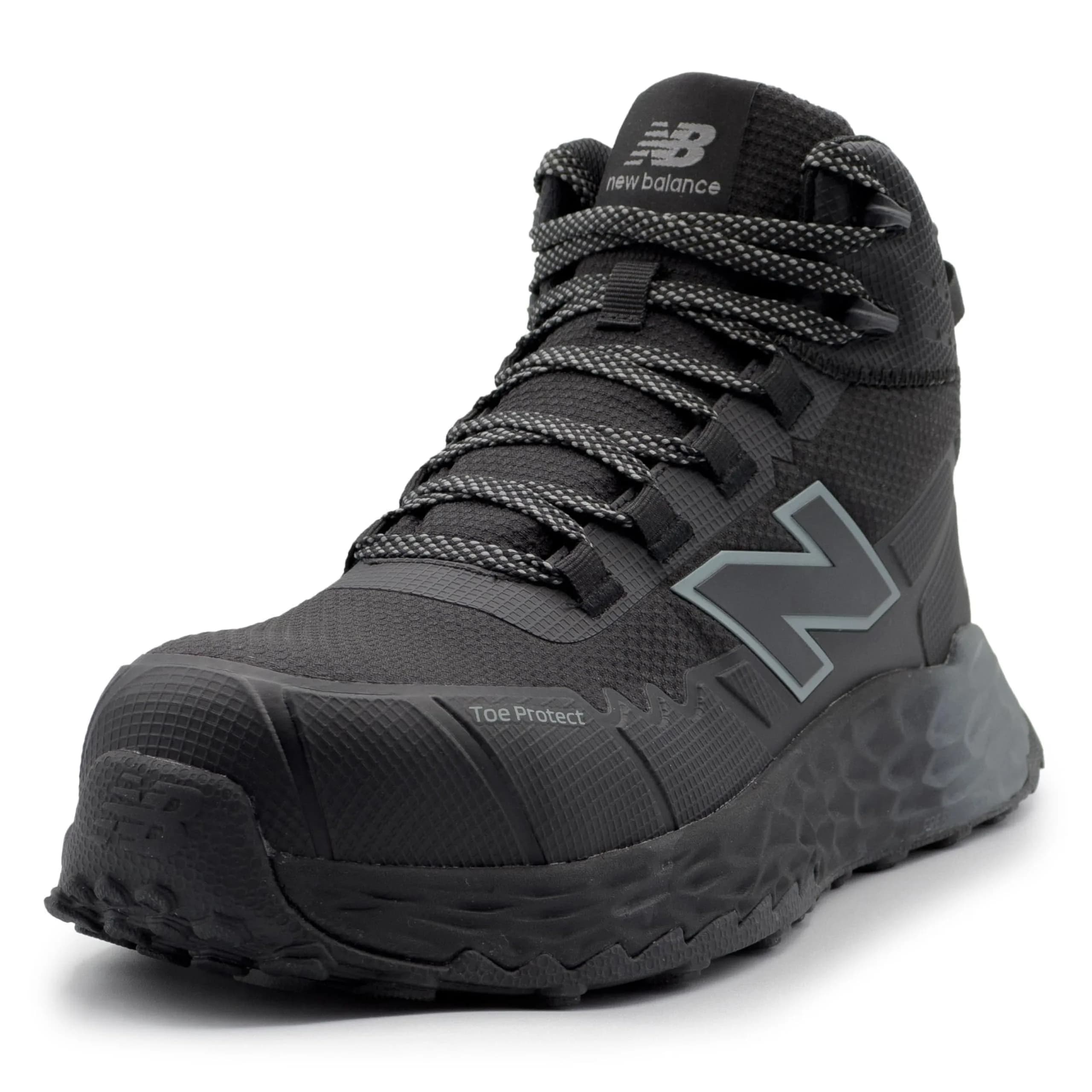 New Balance Fresh Foam Cremorne Mid CT Men's Safety Shoes 11D (29.6cm / 11 US) | ASTM F2413 EH SR — Black/Grey
