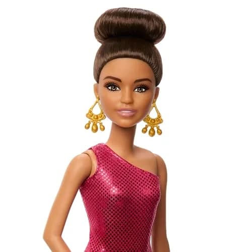 Barbie Ballroom Dancer Doll and Dance Themed Accessory | 1:6 Scale, Red Dress, Trophy for Kids 3+ thumbnail 2