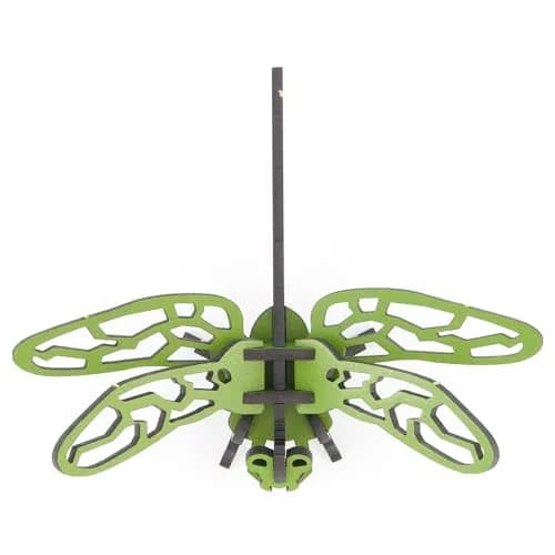 Little & Wood Woodlet: Small - Dragonfly - Green | 3D Wooden Insect Puzzle for Kids 6+ thumbnail 2