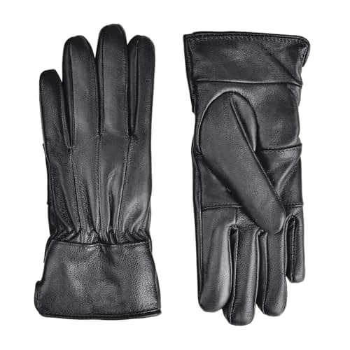 Harssidanzar Genuine Leather Gloves Sheepskin Warm Winter Soft Lining M | Elegant & Durable thumbnail 2