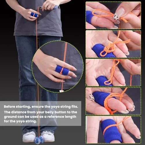 MAGICYOYO K3 Aurora-P Responsive Yoyo for Kids & Beginners 8-12 | Dual-Purpose Plastic Butterfly Yoyo with 12 Strings & Storage Bag thumbnail 9