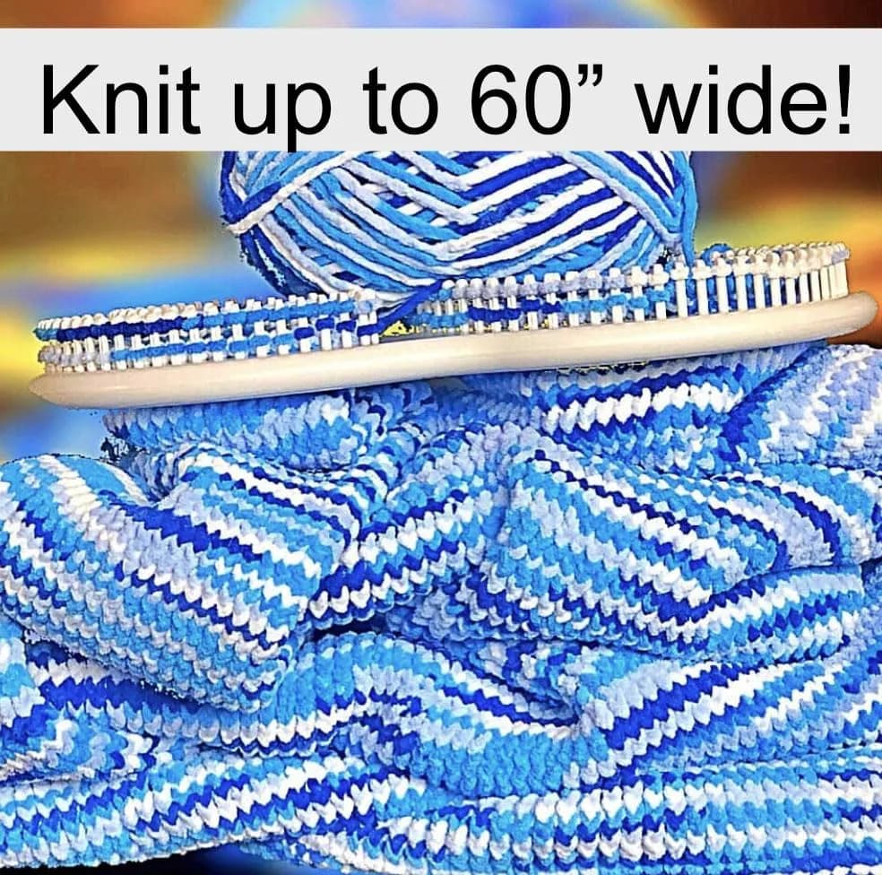 Authentic Knitting Board Afghan Knitting Loom & Kit 152cm (60") | Knit Blankets Seamlessly thumbnail 7
